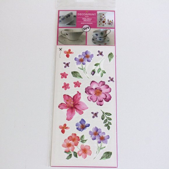 Decorprint Peelable Water Slide Craft Decals Lot DIY - Picture 5 of 12